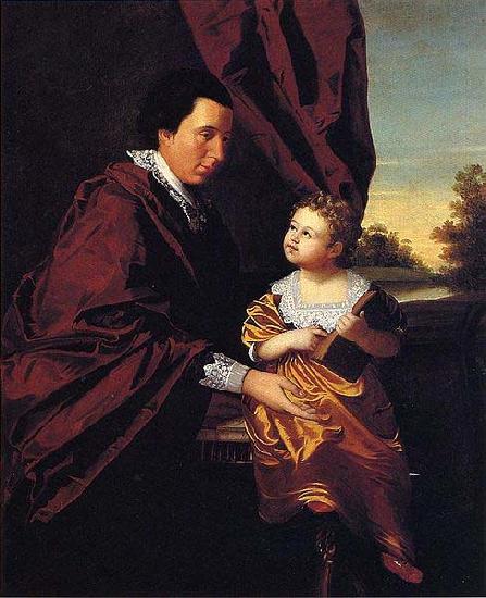 unknow artist Thomas Middleton of Crowfield and His Daughter Mary oil painting image